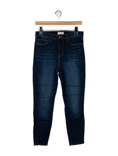 Pre-owned L'agence Mid-rise Skinny Leg Jeans In Blue