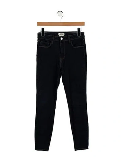 Pre-owned L'agence Mid-rise Skinny Leg Jeans In Blue