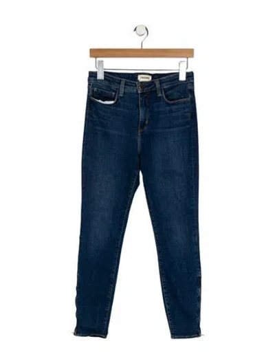 Pre-owned L'agence Mid-rise Skinny Leg Jeans In Blue