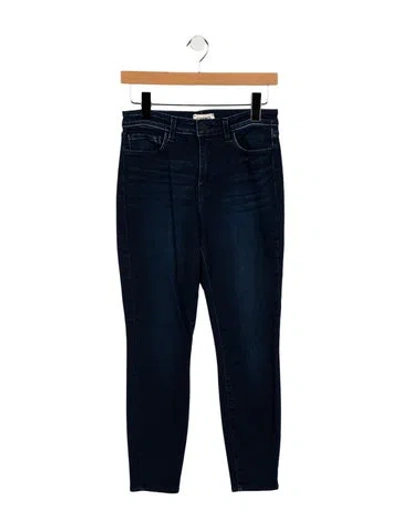 Pre-owned L'agence Mid-rise Skinny Leg Jeans In Blue
