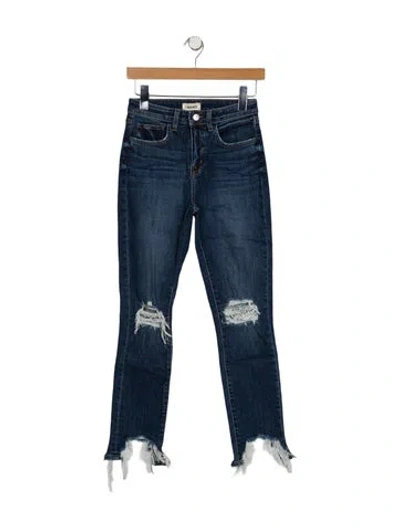 Pre-owned L'agence Mid-rise Skinny Leg Jeans In Blue