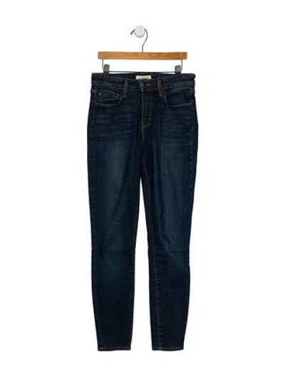 Pre-owned L'agence Mid-rise Skinny Leg Jeans In Blue
