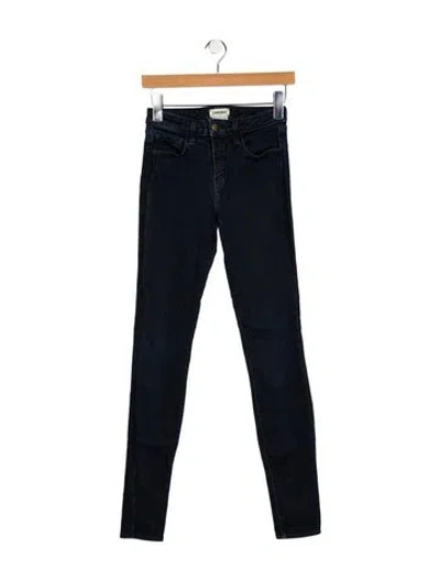 Pre-owned L'agence Mid-rise Skinny Leg Jeans In Blue