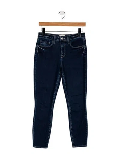 Pre-owned L'agence Mid-rise Skinny Leg Jeans In Blue