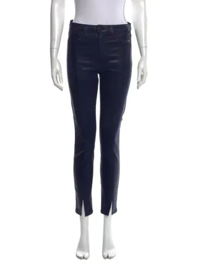 Pre-owned L'agence Mid-rise Skinny Leg Jeans In Blue