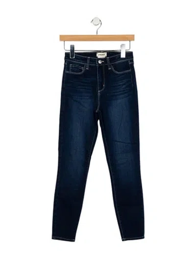 Pre-owned L'agence Mid-rise Skinny Leg Jeans In Blue