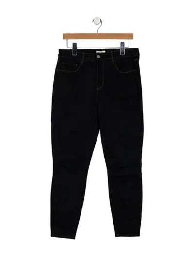 Pre-owned L'agence Mid-rise Skinny Leg Jeans In Blue