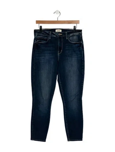 Pre-owned L'agence Mid-rise Skinny Leg Jeans In Blue