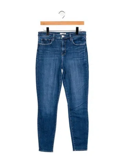 Pre-owned L'agence Mid-rise Skinny Leg Jeans In Blue