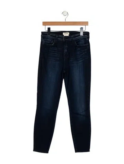 Pre-owned L'agence Mid-rise Skinny Leg Jeans In Blue