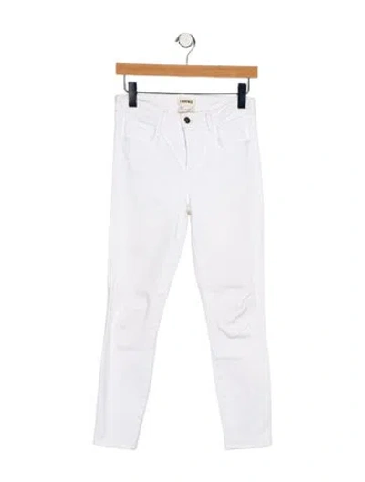 Pre-owned L'agence Mid-rise Skinny Leg Jeans In Blue