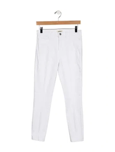 Pre-owned L'agence Mid-rise Skinny Leg Jeans In Blue