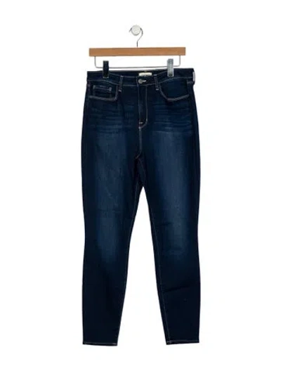 Pre-owned L'agence Mid-rise Skinny Leg Jeans In Blue