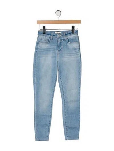 Pre-owned L'agence Mid-rise Skinny Leg Jeans In Blue