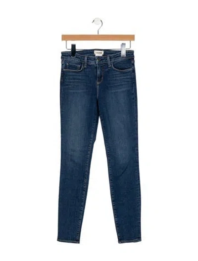 Pre-owned L'agence Mid-rise Skinny Leg Jeans In Blue