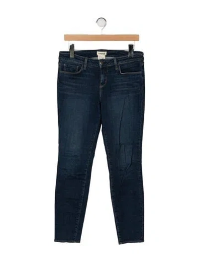 Pre-owned L'agence Mid-rise Skinny Leg Jeans In Blue