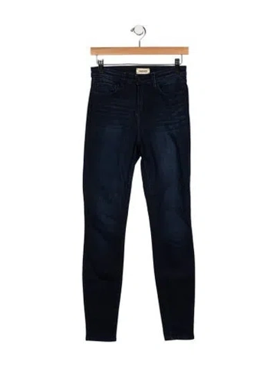Pre-owned L'agence Mid-rise Skinny Leg Jeans In Blue