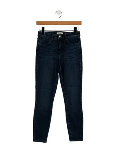Pre-owned L'agence Mid-rise Skinny Leg Jeans In Blue