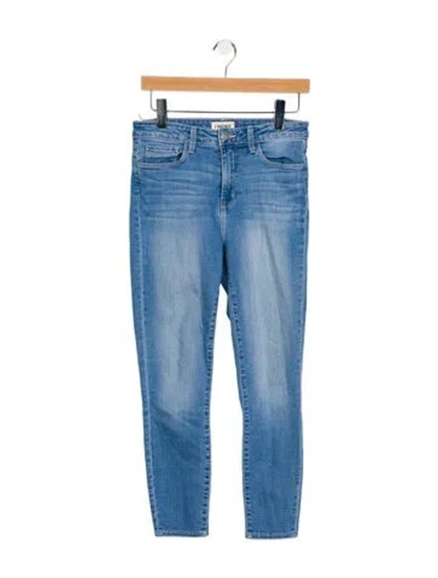 Pre-owned L'agence Mid-rise Skinny Leg Jeans In Blue