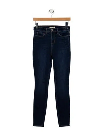 Pre-owned L'agence Mid-rise Skinny Leg Jeans In Blue
