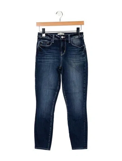 Pre-owned L'agence Mid-rise Skinny Leg Jeans In Blue