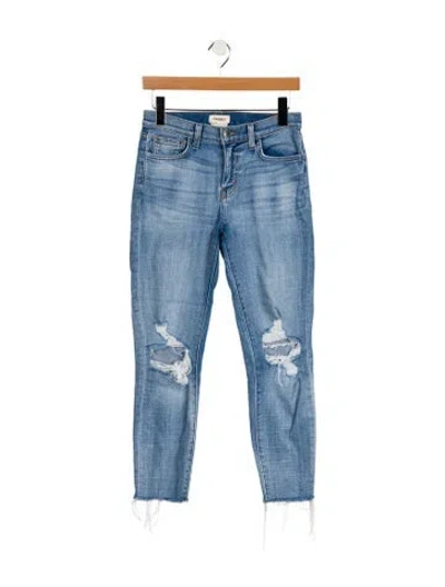 Pre-owned L'agence Mid-rise Skinny Leg Jeans In Blue