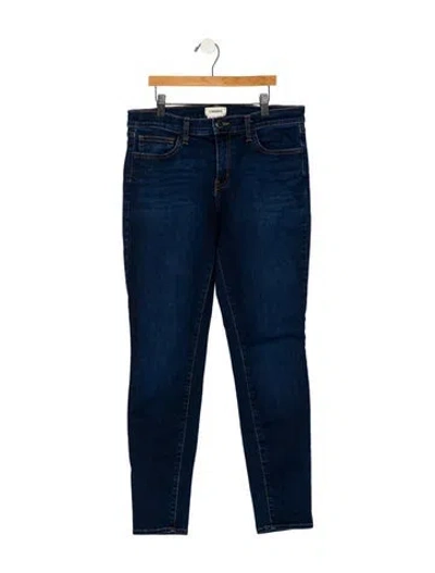 Pre-owned L'agence Mid-rise Skinny Leg Jeans In Blue