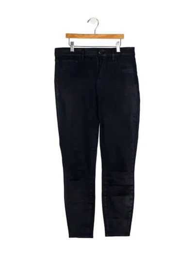 Pre-owned L'agence Mid-rise Skinny Leg Jeans In Blue