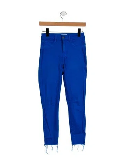 Pre-owned L'agence Mid-rise Skinny Leg Jeans In Blue