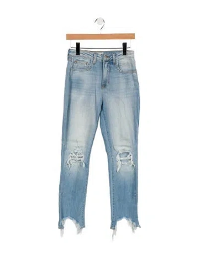 Pre-owned L'agence Mid-rise Skinny Leg Jeans In Blue