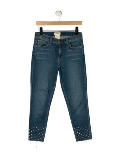 Pre-owned L'agence Mid-rise Skinny Leg Jeans In Blue