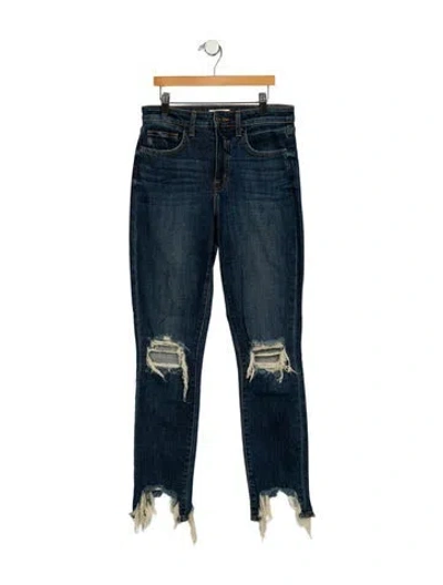 Pre-owned L'agence Mid-rise Skinny Leg Jeans In Blue