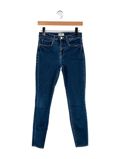 Pre-owned L'agence Mid-rise Skinny Leg Jeans In Blue