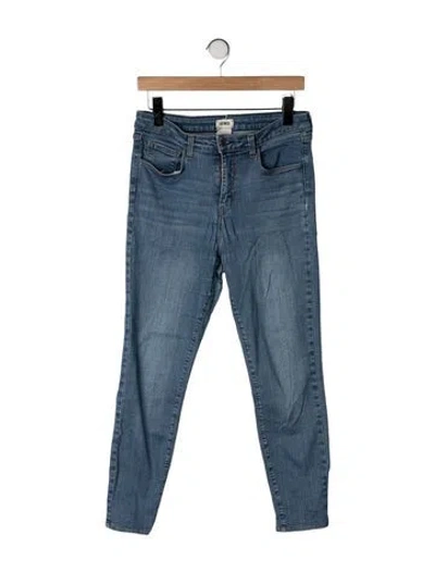 Pre-owned L'agence Mid-rise Skinny Leg Jeans In Blue