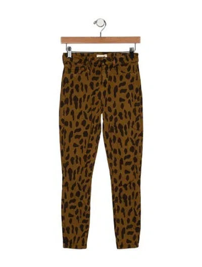 Pre-owned L'agence Mid-rise Skinny Leg Jeans In Brown