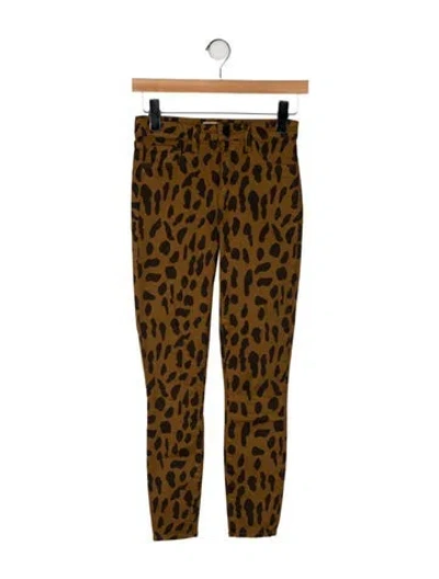 Pre-owned L'agence Mid-rise Skinny Leg Jeans In Brown