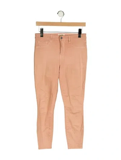 Pre-owned L'agence Mid-rise Skinny Leg Jeans In Brown