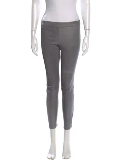 Pre-owned L'agence Mid-rise Skinny Leg Jeans In Gray