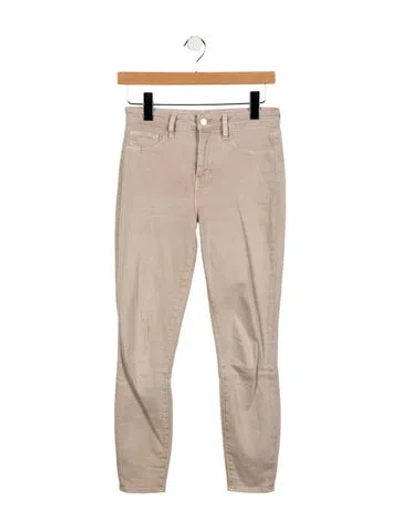 Pre-owned L'agence Mid-rise Skinny Leg Jeans In Gray