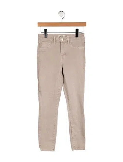 Pre-owned L'agence Mid-rise Skinny Leg Jeans In Gray