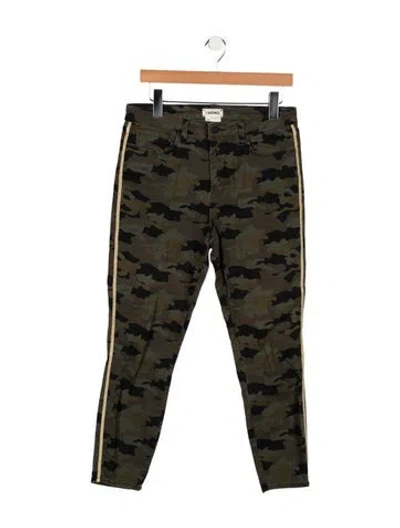 Pre-owned L'agence Mid-rise Skinny Leg Jeans In Green