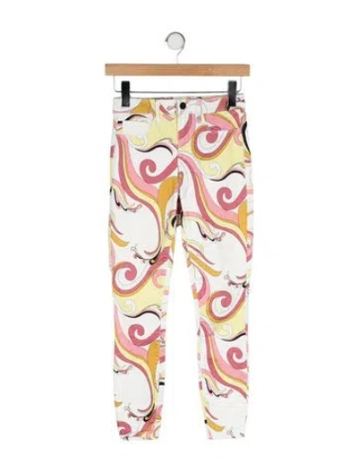 Pre-owned L'agence Mid-rise Skinny Leg Jeans In Multi