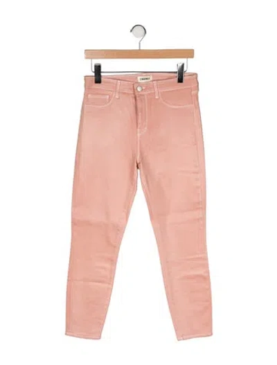 Pre-owned L'agence Mid-rise Skinny Leg Jeans In Neutral