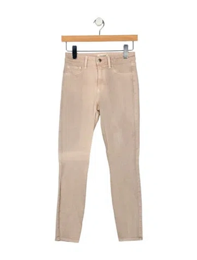 Pre-owned L'agence Mid-rise Skinny Leg Jeans In Neutral