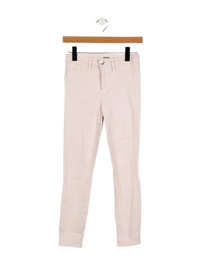 Pre-owned L'agence Mid-rise Skinny Leg Jeans In Pink