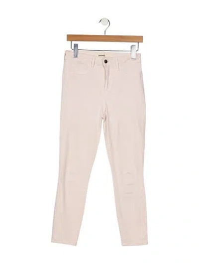 Pre-owned L'agence Mid-rise Skinny Leg Jeans In Pink