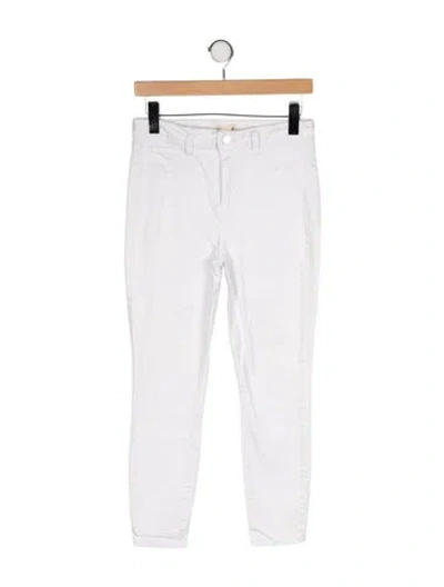 Pre-owned L'agence Mid-rise Skinny Leg Jeans In White