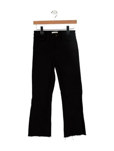 Pre-owned L'agence Mid-rise Straight Leg Jeans In Black