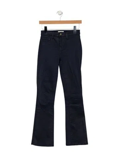 Pre-owned L'agence Mid-rise Straight Leg Jeans In Blue