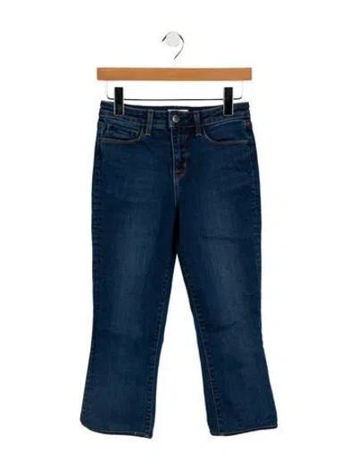 Pre-owned L'agence Mid-rise Straight Leg Jeans In Blue